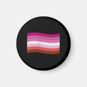 Imã Bandeira do Orgulho Lésbico Design