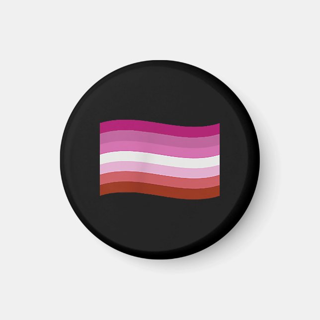 Imã Bandeira do Orgulho Lésbico Design (Frente)