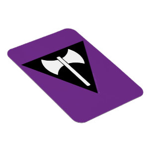 Ímã bandeira do orgulho lésbico SlipperyJoe feminista 