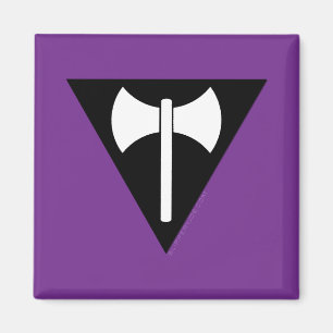 Imã Bandeira do Orgulho Lésbico SlipperyJoe's Labrys m