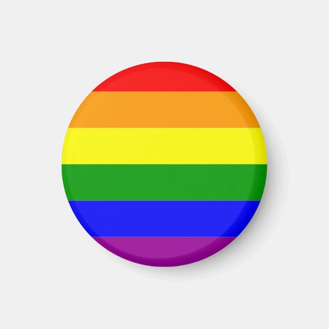 Imã Bandeira do Orgulho LGBTQIA+ Arco-íris (Frente)