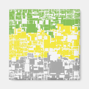 Imã Bandeira do Orgulho Lithromântico Abstrato Funky G