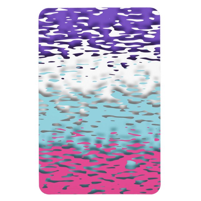 Ímã Bandeira do Orgulho Multissexual Funky Trippy Ripp (Vertical)