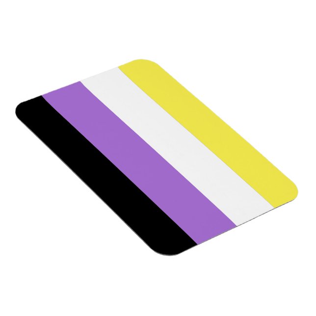 Ímã Bandeira do Orgulho Não Binário (Lado Direito)
