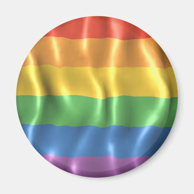 Imã Bandeira do Orgulho Ondulada (Frente)