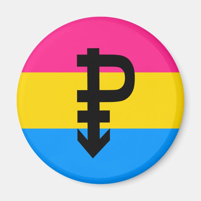 Imã Bandeira do Orgulho Pansexual (Frente)