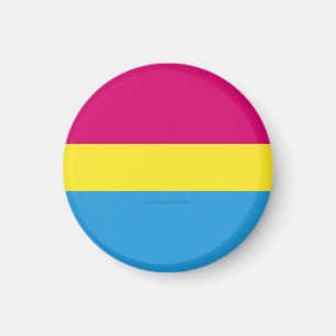 Imã bandeira do orgulho pansexual SlipperyJoe rosa âmb