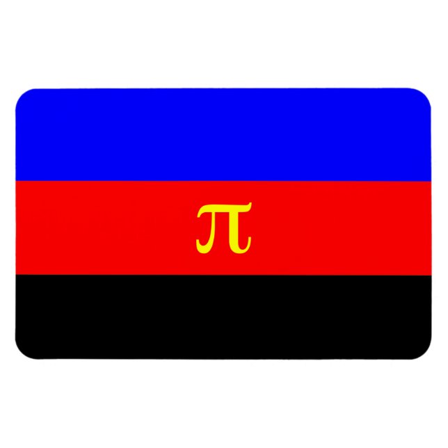 Ímã Bandeira do Orgulho Poliamoroso (Horizontal)