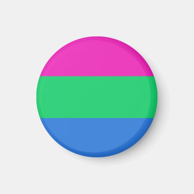 Imã Bandeira do Orgulho Polissexual (Frente)