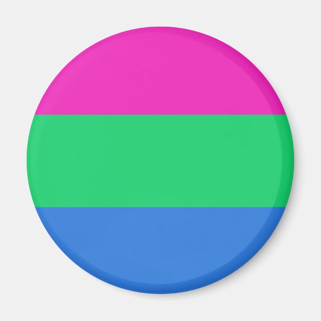 Imã Bandeira do Orgulho Polissexual (Frente)