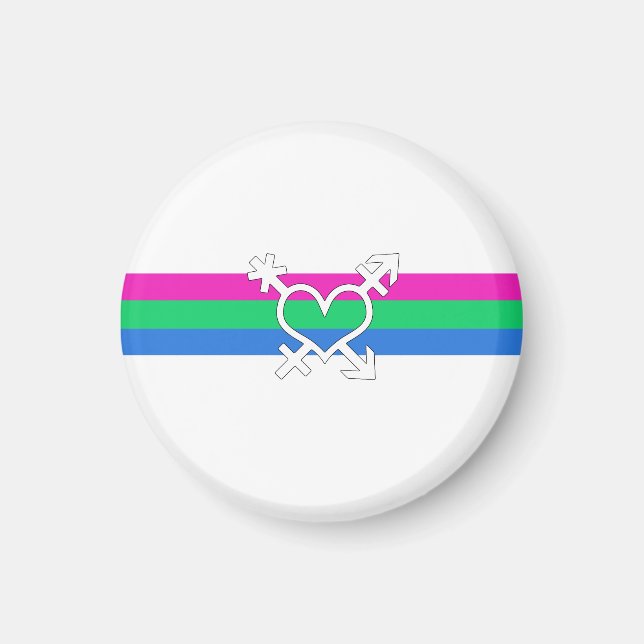 Imã Bandeira do Orgulho Polissexual (Frente)