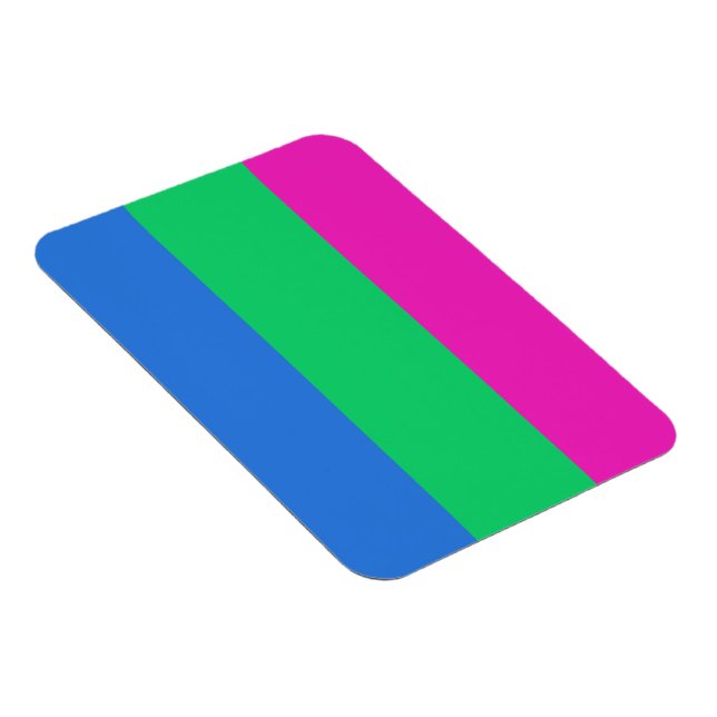 Ímã Bandeira do Orgulho Polissexual (Lado Direito)
