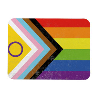 Ímã Bandeira do Orgulho Progressista Inclusiva Interse