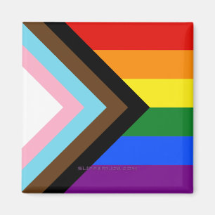 Imã Bandeira do Orgulho Progressivo SlipperyJoe's seis