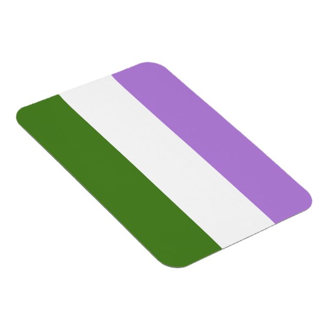 Ímã Bandeira do Orgulho Queer (Lado Direito)