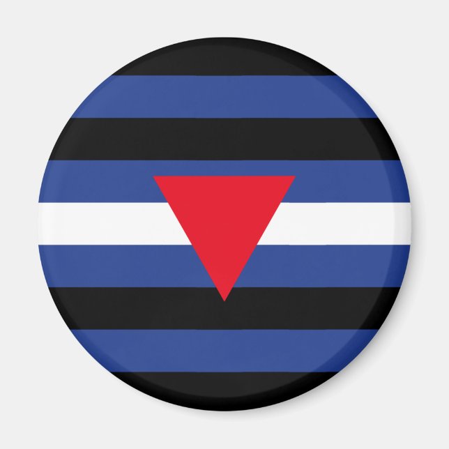Imã Bandeira do Orgulho Queer de Couro (Frente)