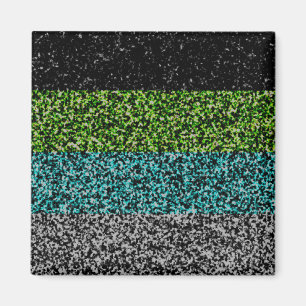 Imã Bandeira do Orgulho Quoiromântico Abstrato Ruim e