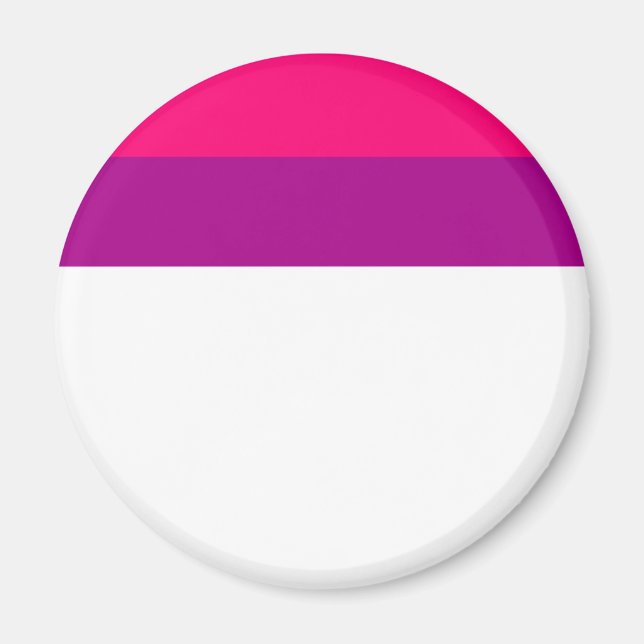 Imã Bandeira do Orgulho Semi Bissexual (Frente)