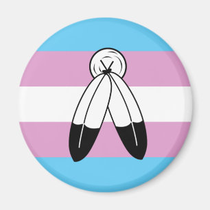Imã Bandeira do Orgulho Trans de Duas Espíritos