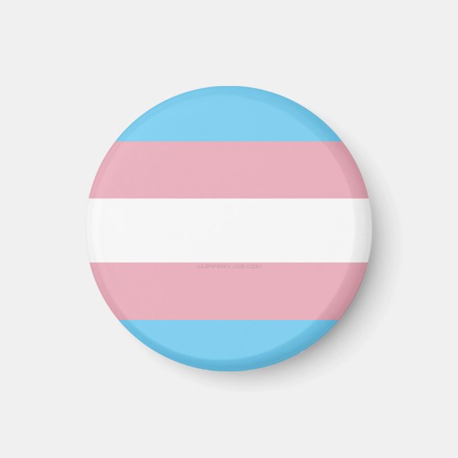 Imã bandeira do orgulho transgênero SlipperyJoe's dive (Frente)