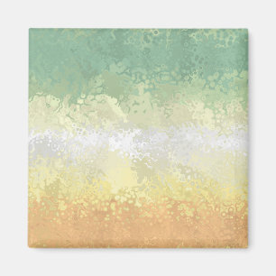 Imã Bandeira do Orgulho Trippy Boho Groovy Abstrato Ge