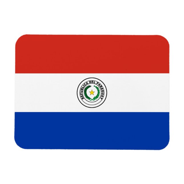 Ímã Bandeira do Paraguai (Horizontal)
