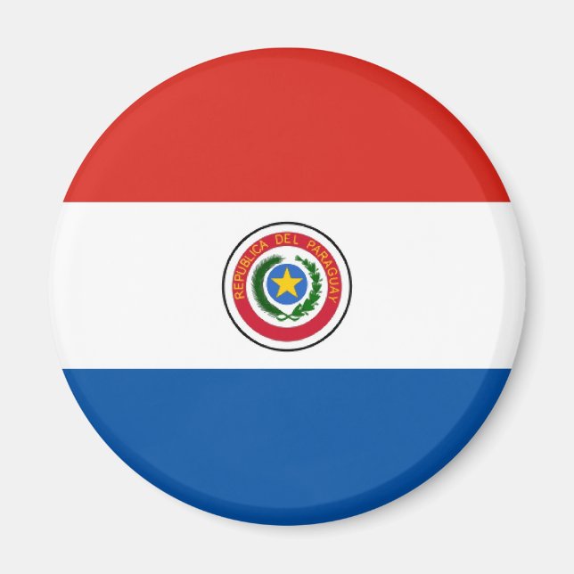 Imã bandeira do Paraguai (Frente)