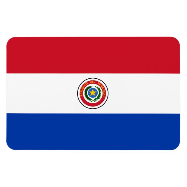 Ímã Bandeira do Paraguai (Horizontal)