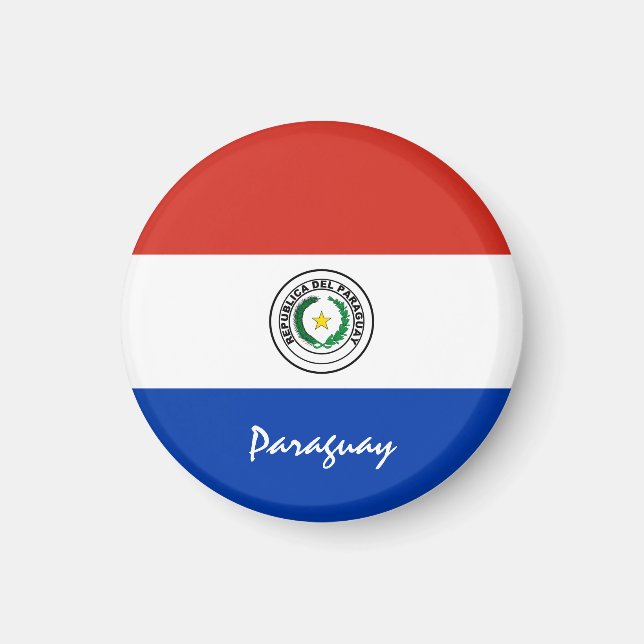 Imã Bandeira do Paraguai e América do Sul - fãs de via (Frente)