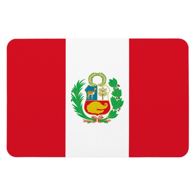 Ímã Bandeira do Peru (Horizontal)