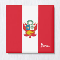 Bandeira do Peru e fãs desportivos da América do S