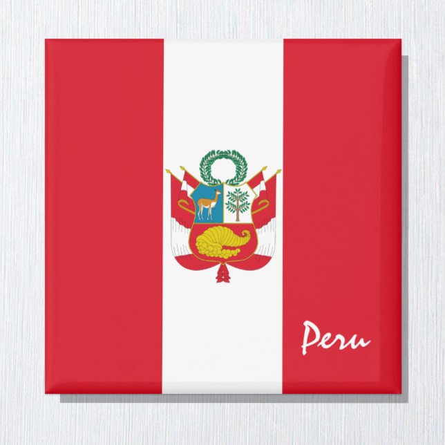 Imã Bandeira do Peru e fãs desportivos da América do S (Criador carregado)