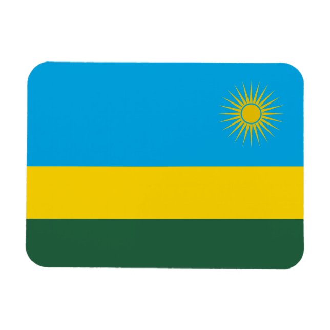 Ímã Bandeira do Ruanda (Horizontal)