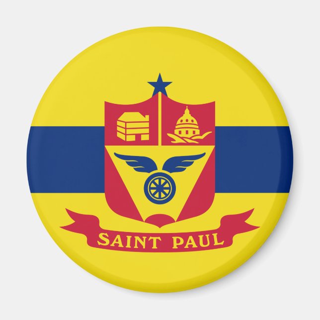 Imã Bandeira do Santo Paul (Minnesota) (Frente)
