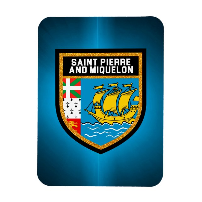 Ímã Bandeira Do santo Pierre E Miquelon (Vertical)