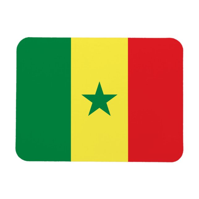 Ímã Bandeira do Senegal (Horizontal)