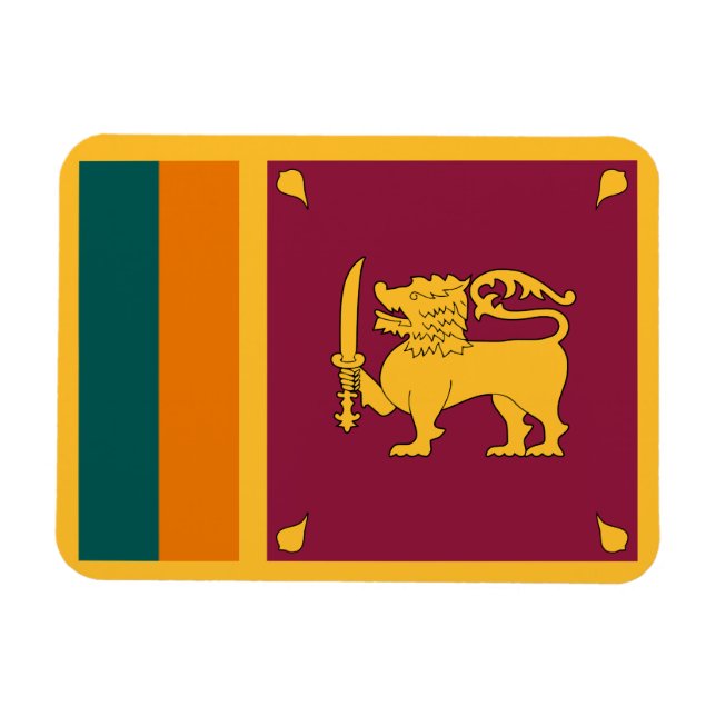 Ímã Bandeira do Sri Lanka (Horizontal)