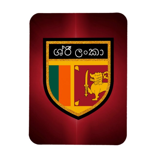 Ímã Bandeira do Sri Lanka (Vertical)