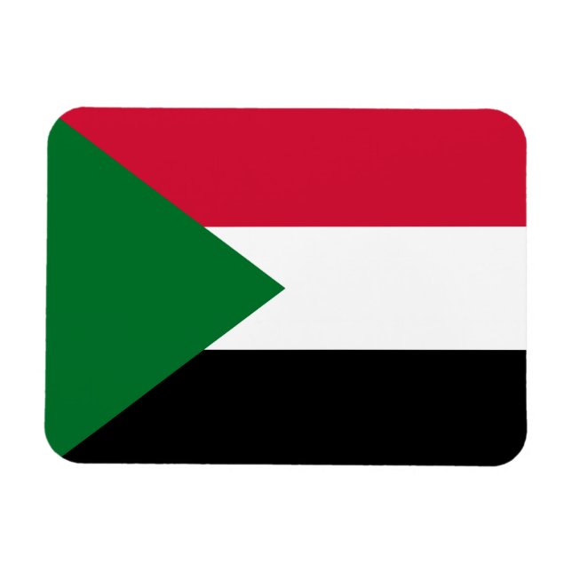 Ímã Bandeira do Sudão (Horizontal)