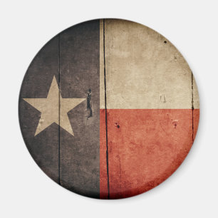 Imã Bandeira do Texas de madeira robusta