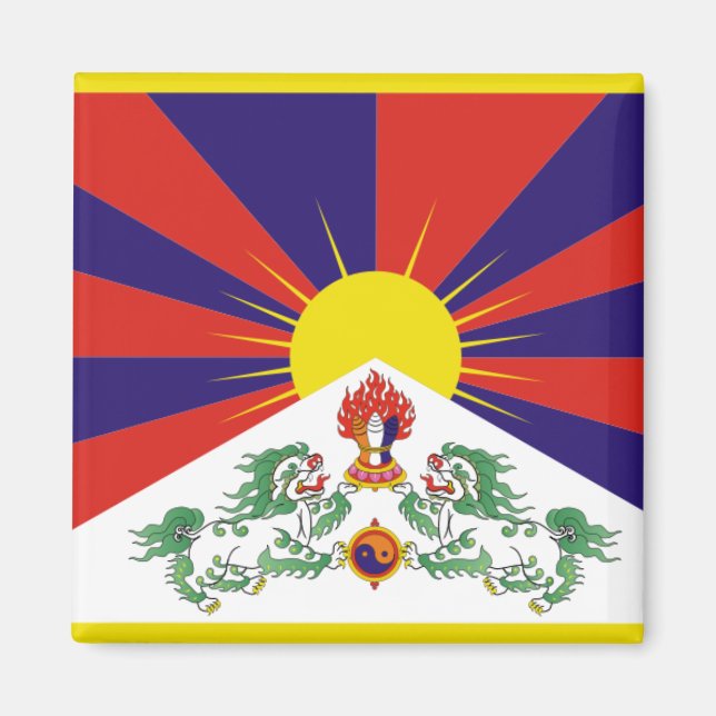 Imã Bandeira do Tibete (Frente)