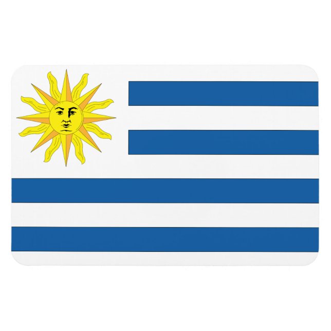 Ímã Bandeira do Uruguai (Horizontal)