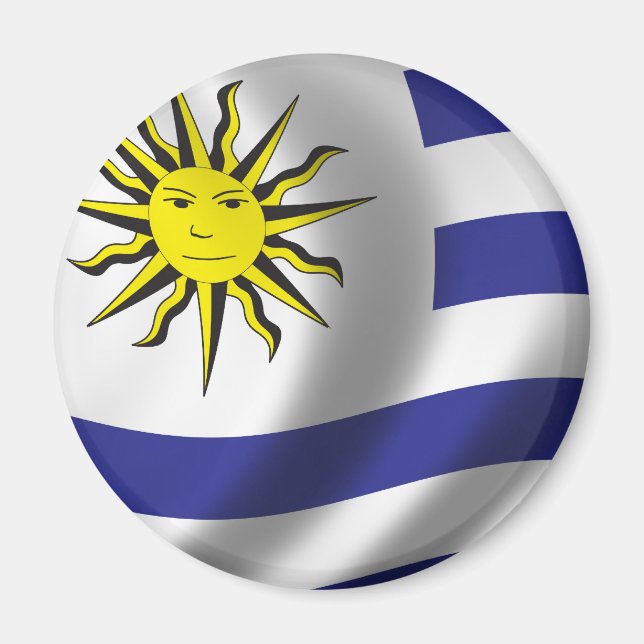Imã Bandeira do Uruguai (Frente)
