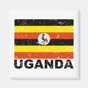 Imã Bandeira do vintage de Uganda