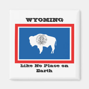 Imã Bandeira do Wyoming