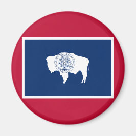 Imã Bandeira do Wyoming