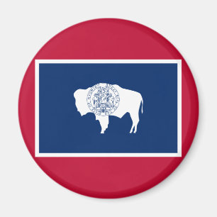 Imã Bandeira do Wyoming