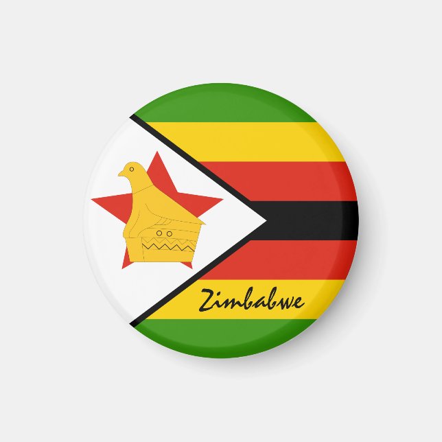 Imã Bandeira do Zimbábue e África - fãs de viagem/espo (Frente)