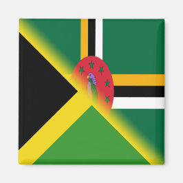 Imã Bandeira Dominicana jamaicana | Half Jamaica Domin