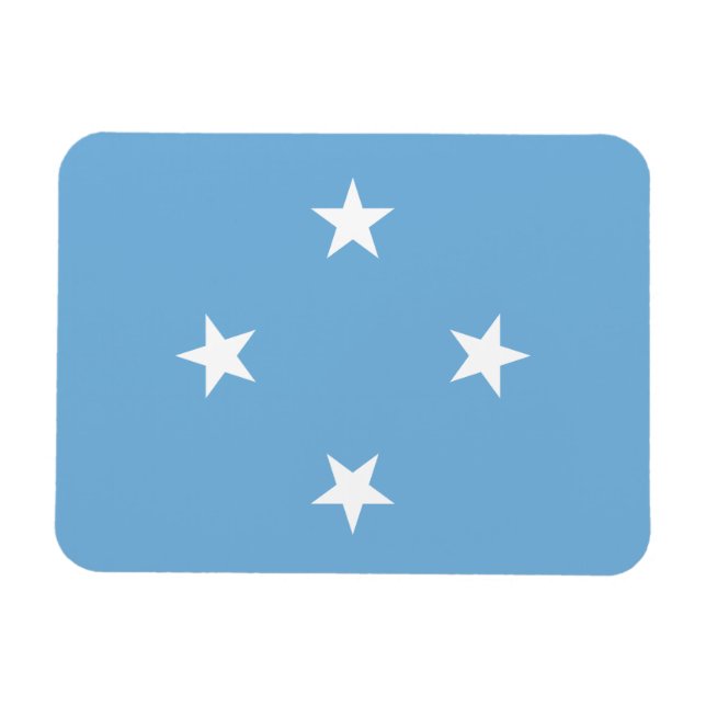 Ímã Bandeira dos Estados Federados da Micronésia (Horizontal)